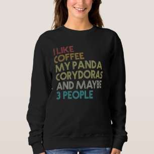 Sudadera Panda Corydoras Catfish Aquarium Fish Coffee Vinta
