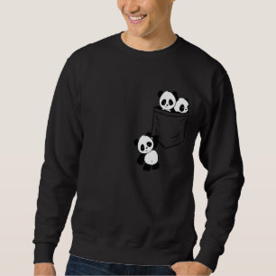 Sudadera Panda Cub Baby Cute Dentro Del Bolsillo Amigo Colg