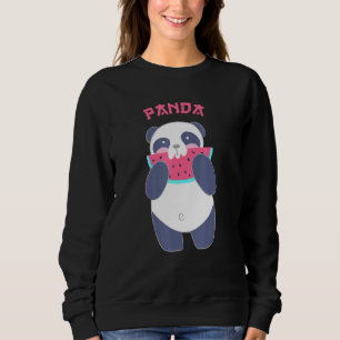Sudadera Panda Cute Panda Panda Bear Heart Watermelon