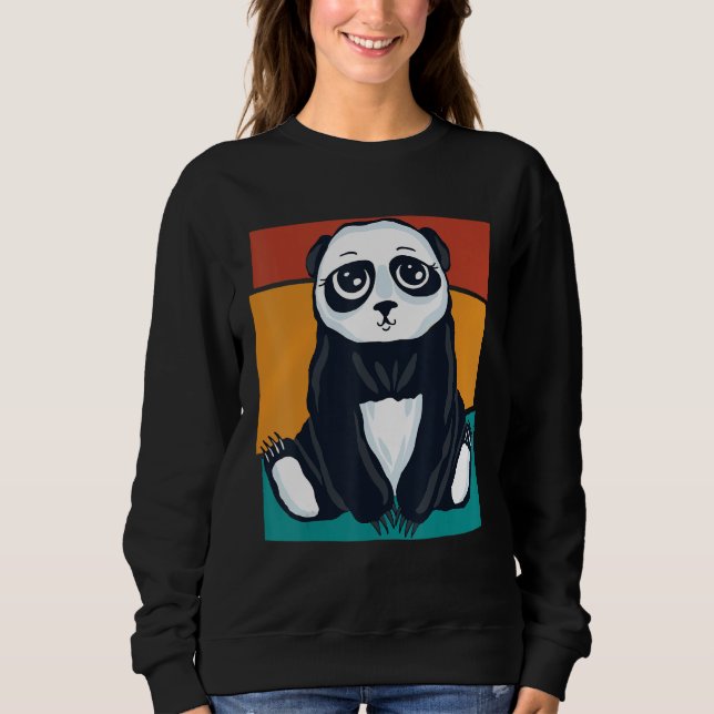 Sudadera Panda de ojos anchos (Anverso)