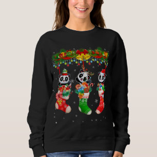 Sudadera Panda de renos de Santa Elf en Navidades Socks Xma