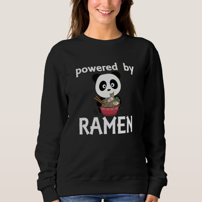 Sudadera Panda dulce de fideos japoneses de Ramen come Rame (Anverso)