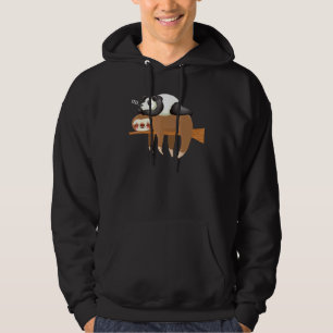 Sudadera panda durmiendo en un perezoso diseño