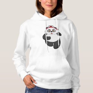 Sudadera Panda en carrera con gorra