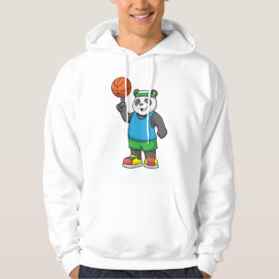 Sudadera Panda en Deportes con Baloncesto