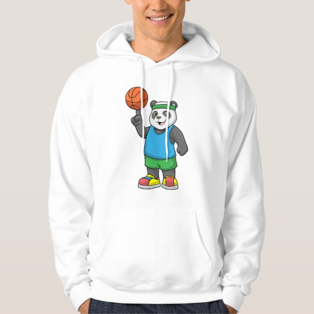Sudadera Panda en Deportes con Baloncesto (Anverso)