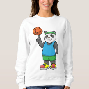 Sudadera Panda en Deportes con Baloncesto