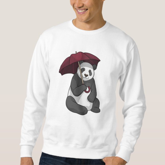 Sudadera Panda en la lluvia con el paraguas (Anverso)