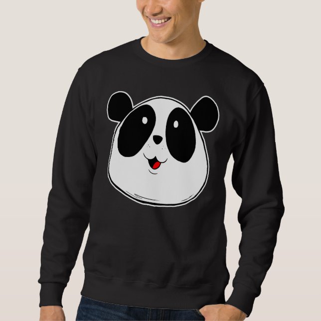 Sudadera Panda Face Smile Design (Anverso)