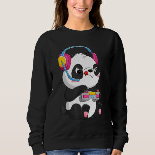 Sudadera Panda Gaming Video Gamer Niños Chicas