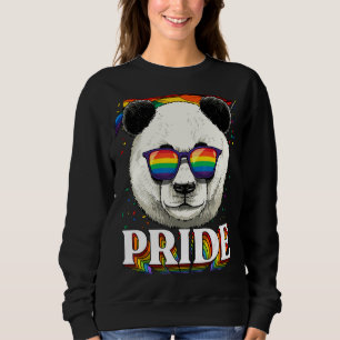 Sudadera Panda Gay Pride Lgbt Bandera Arcoiris Gafas De Sol
