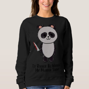 Sudadera Panda Horror Series Prefiero Ver Mi Mur