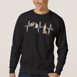 Sudadera Panda Irlandés Red And White Setter Heartbeat Dog
