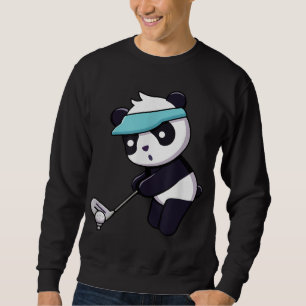 Sudadera Panda Jugando Golf Gracioso Animal Golfer Panda Be