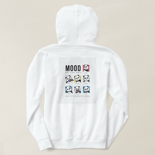 Sudadera Panda Mood Faces Hoodie (Reverso del diseño)
