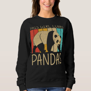 Sudadera Panda Para Chicas Mujeres Panda Bear Animal