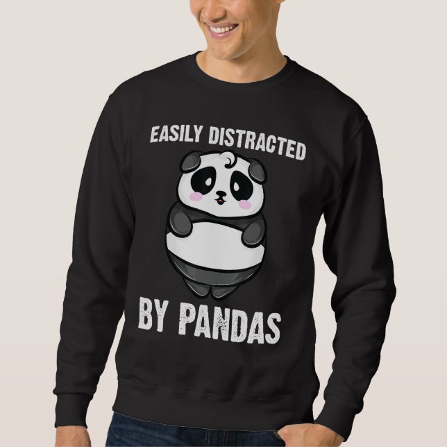 Sudadera Panda Para Hombres Mujeres Cuestas Panda Bear Anim (Anverso)