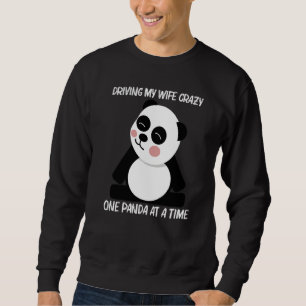 Sudadera Panda Para Hombres Papá Oso Cachorro Negro Blanco