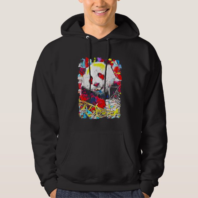 Sudadera Panda Pop Art (Anverso)