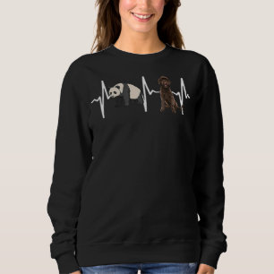 Sudadera Panda Portugal Perro de Agua Perro Heartbeat Perro