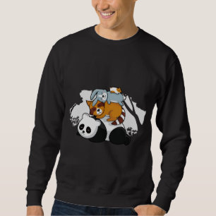 Sudadera Panda Raccoon Rabbit Hamster Cute Animales Durmien