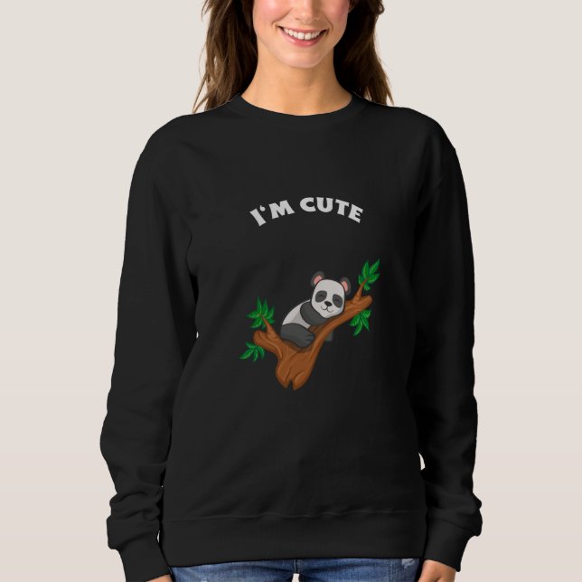 Sudadera Panda Relaxing - Soy lindo (Anverso)