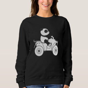 Sudadera Panda Riding Quad Cute Bear Rider Todo El Terreno