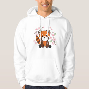 Sudadera Panda Rojo Animales Dulces Para Kawaii Kawaii