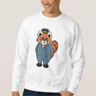 Sudadera Panda Rojo como Groom con Gorra