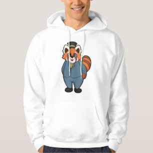 Sudadera Panda Rojo como Groom con Gorra