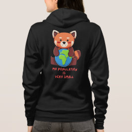 Sudadera Panda rojo: Mi población es muy pequeña.