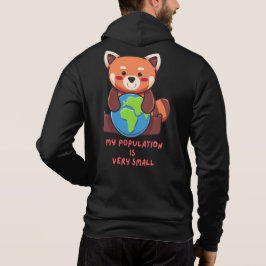 Sudadera Panda rojo: Mi población es muy pequeña.