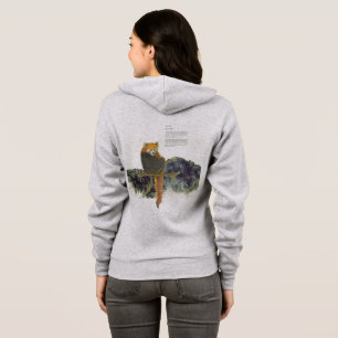 Sudadera Panda rojo pintado a mano en peligro