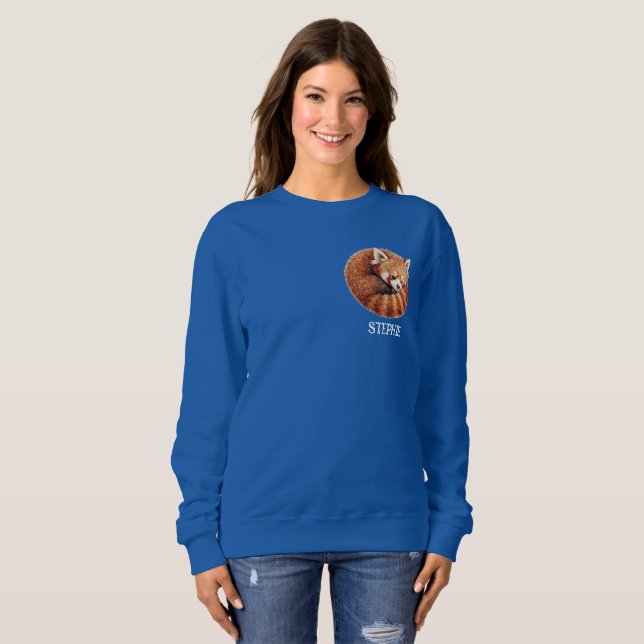 Sudadera  Panda Rojo Sassy  (Anverso completo)