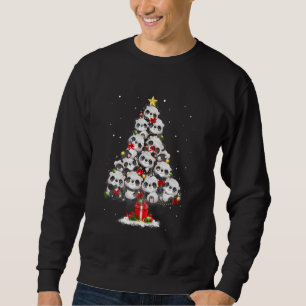 Sudadera Panda Santa Xmas Tree Family para adultos Navidad