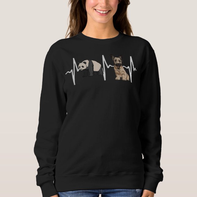 Sudadera Panda Skye Terrier Heartbeat Dog (Anverso)