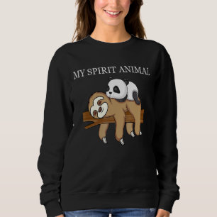 Sudadera Panda Sloth Hombres Mujeres Niños Mi Espíritu Anim