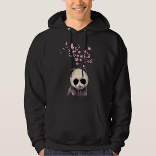 Sudadera Panda Sunglass japonés cerezo de flor Sakura