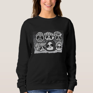 Sudadera Panda Sushi Comida Japonesa Maki Alimento Animal 4
