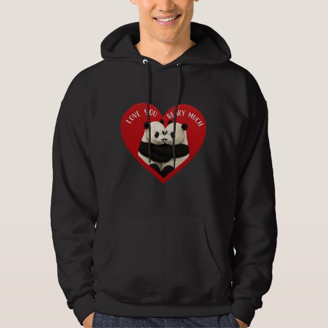 Sudadera Panda Valentine's Hoodie (Anverso)