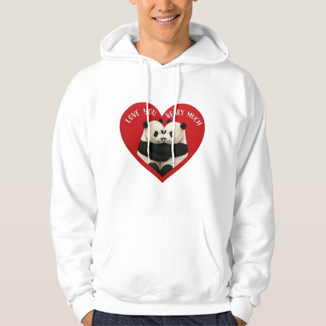 Sudadera Panda Valentine's Hoodie (Anverso)