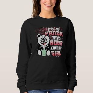Sudadera Panda Y Boba Tea Tipo De Chica Bubble Tea Premiu