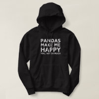 Pandas Me Hacen Feliz No Tanto - Gracioso Panda