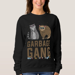 Sudadera Pandilla de basura Animales de Possum Raccoon Anim