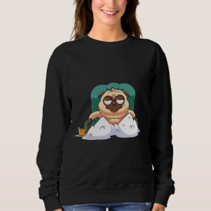 Sudadera pandilla de pug brutal sentada en la camiseta esen