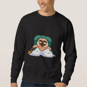 Sudadera pandilla de pug brutal sentada en la camiseta esen