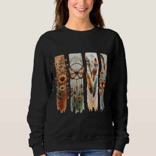 Sudadera Panel de arte de la naturaleza bohemia