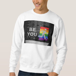 Sudadera Panel de colores del orgullo arcoíris urbano de Sl