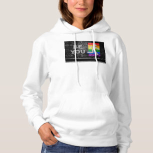 Sudadera Panel de colores del orgullo arcoíris urbano de Sl