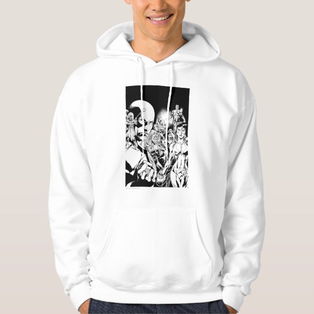 Sudadera Panel de comic nocturno más negro 2 (Anverso)